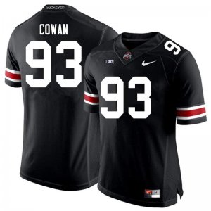 NCAA Ohio State Buckeyes Men's #93 Jacolbe Cowan Black Nike Football College Jersey KFA8645RP